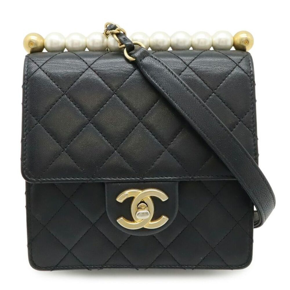 Chanel Matelasse Pearl Chain Shoulder Bag